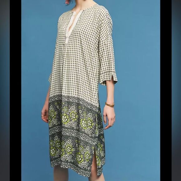 Burning Torch Jade Silk Midi Dress - Picture 8 of 10